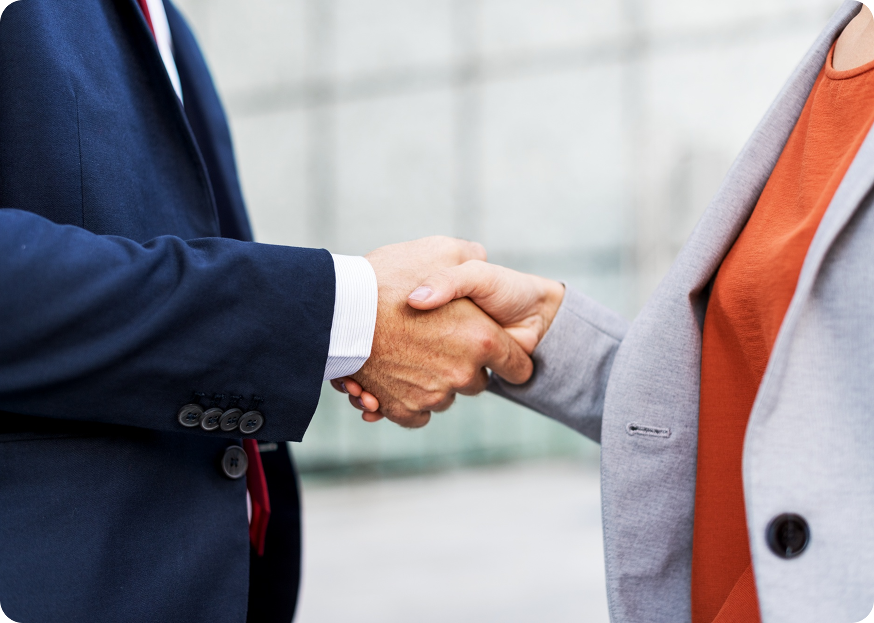 Partner werden handshake