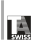Schwarz-weisses Logo mit den fettgedruckten, teilweise gestreiften Buchstaben "TA" über dem Wort "SWISS", links daneben ein vertikaler grauer Balken.
