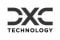 DXC Technology logo in black, featuring stylized "DXC" letters above the word "TECHNOLOGY" in uppercase font on a white background.