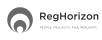 RegHorizon logo with three nested circular shapes on the left and the words "RegHorizon" and "People, Projects, Partnerships" on the right.