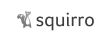 Logo featuring a stylized gray squirrel to the left of the word "squirro" in lowercase, bold, sans-serif font on a white background.